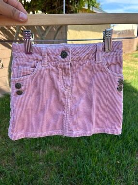 Little Marc Jacobs Pink Corduroy Pocket Skirt